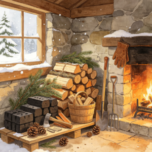 Winter Cabin Fuel Storage