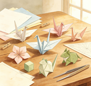 Origami Art: Crease Pattern Inspection