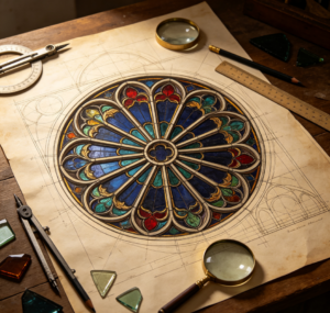Rose Window: Lead Came Structure