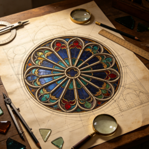 Rose Window: Lead Came Structure